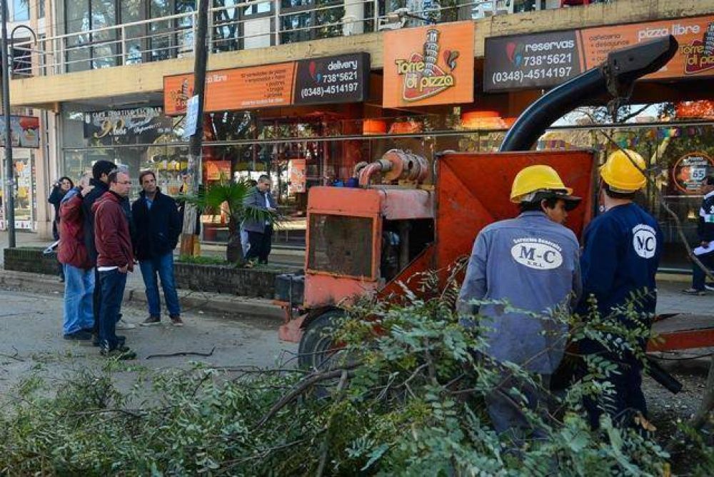 Sujarchuk supervis� trabajos de bacheo, poda correctiva y limpieza de zanjas en Escobar