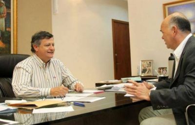 Peppo y Leiva acordaron m�s obras para San Mart�n