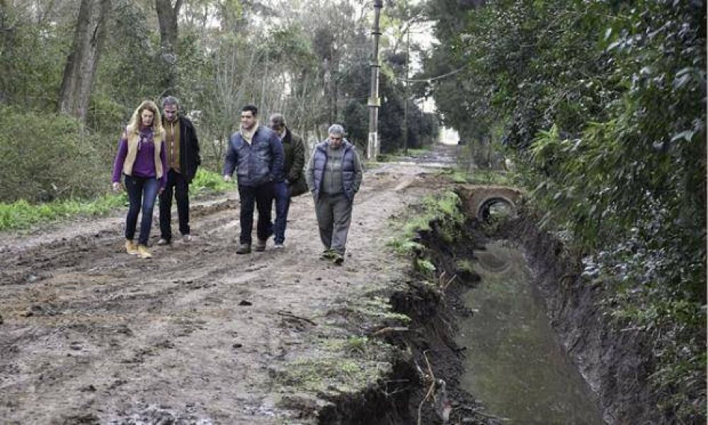 La Comuna realiza obras hidrulicas en la localidad de Villa Astolfi