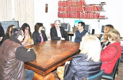 El presidente del Instituto de Previsi�n Social visit� Chascom�s y se reuni� con el Intendente