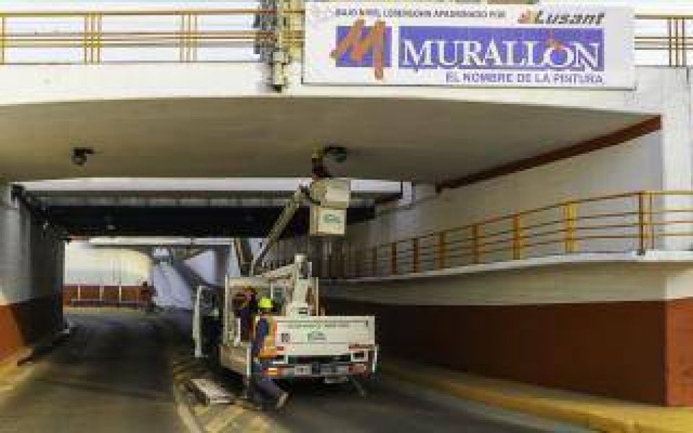 Instalaron nuevas luces led en el paso bajo nivel Lebensohn de Lan�s