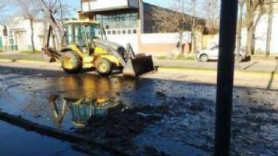 La Secretar�a de Obras p�blicas colabor� para resolver un corte de agua