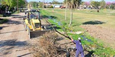 Intenso trabajo de limpieza y mantenimiento en barrios del sector norte de la ciudad
