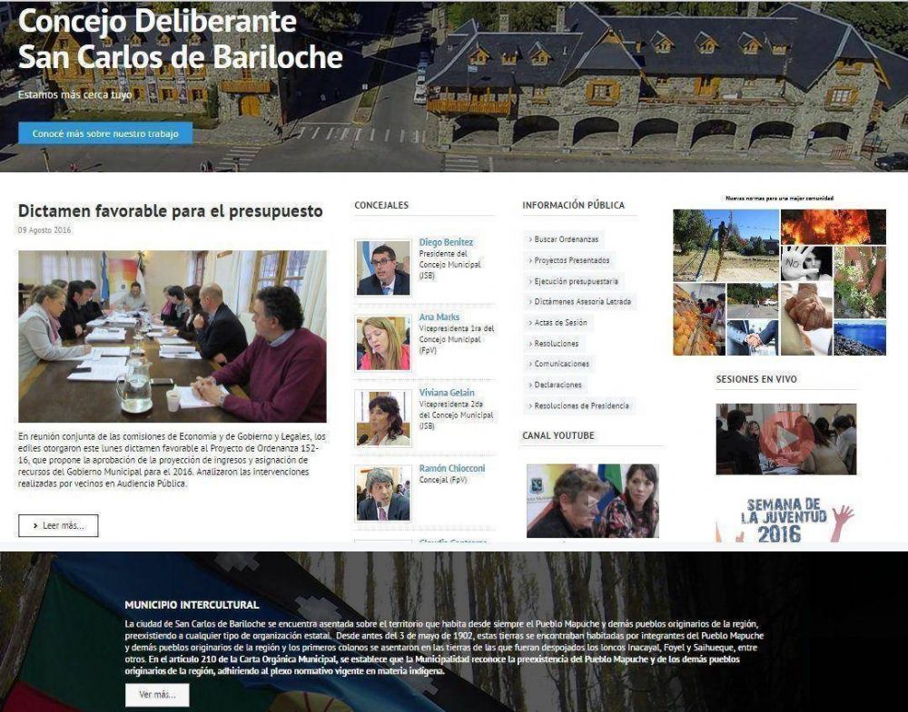 El Concejo Deliberante relanz� su sitio Web