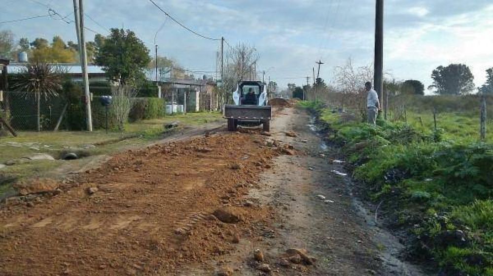Obras viales en la localidad de Torres