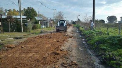 Obras viales en la localidad de Torres