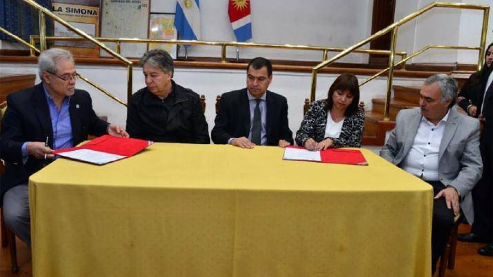 El Gobierno de la provincia firm convenios con el Servicio Geolgico Minero Argentino