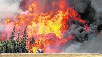 Villa Palacios: un incendio de pastizales alert� a toda la poblaci�n