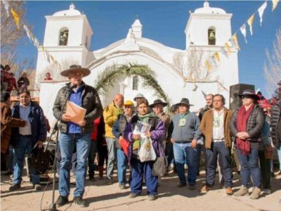 MORALES PARTICIP� DE LAS PATRONALES DE CASABINDO