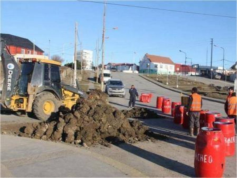 Comenzaron obras en calle Elcano