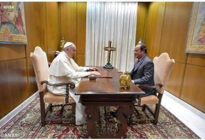 Audiencia del Papa al Presidente de Francia