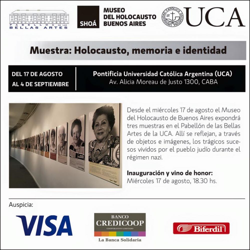El Museo del Holocausto inaugur tres muestras sobre la Sho en la UCA