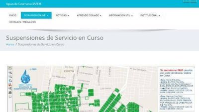 Casi 10 mil usuarios estuvieron sin servicio de agua potable