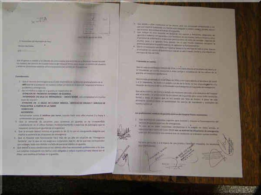 Los m�dicos de la Guardia del Pintos piden respuestas urgentes para sostener el servicio