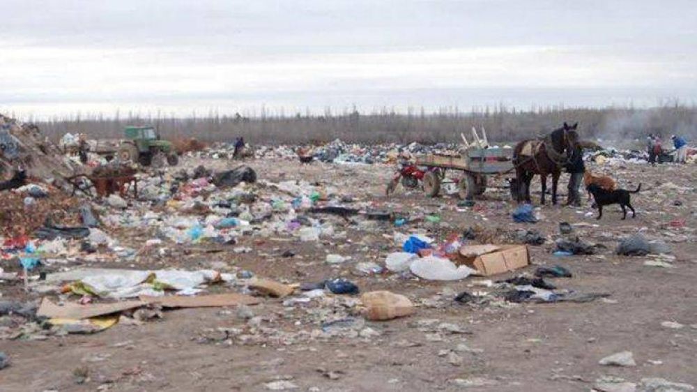 Compactan y aplanan tierras del basural