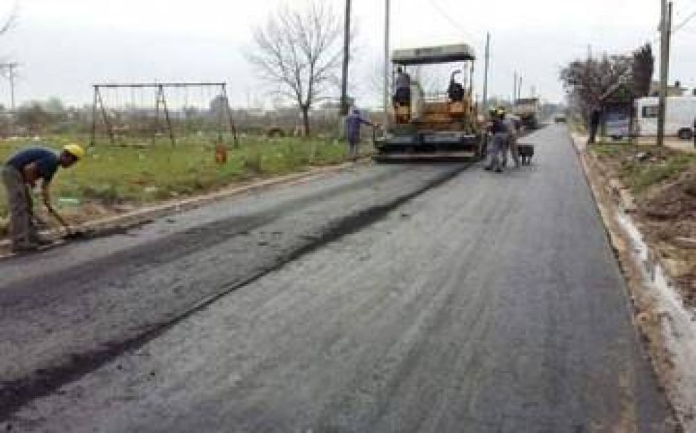  Finalizaron trabajos de pavimentacin en Burzaco
