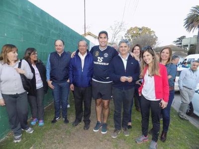 Mosca visit� la ciudad, entreg� fondos y pidi� concientizar sobre el narcotr�fico