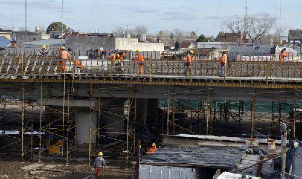 Viaducto La Noria: la obra ya avanza a la altura de la rotonda