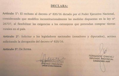 Diputados de Cambiemos rechazan decreto de Macri