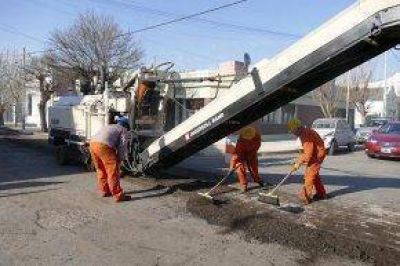 Avances de la obra de repavimentaci�n de 53 cuadras