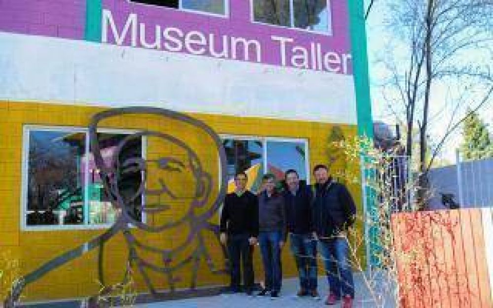 Zabaleta, Menndez y Sujarchuk se reunieron con el artista Alejandro Marmo en Hurlingham