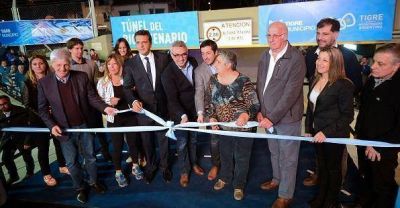 Zamora y Massa inauguraron un nuevo paso bajo nivel en Tigre