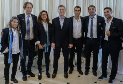 Macri recibió a los atletas argentinos que fueron a Río