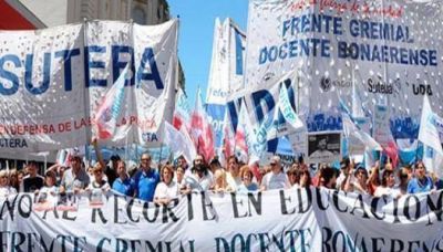 Segundo paro del Frente Gremial Docente a Vidal