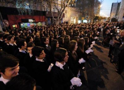Alumnos de colegios puntanos se comprometieron con la Patria