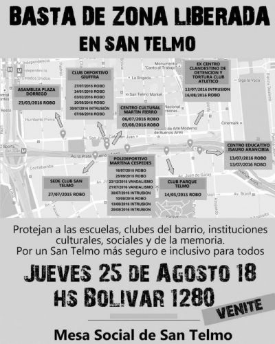 Denuncian que en San Telmo opera una �zona liberada�