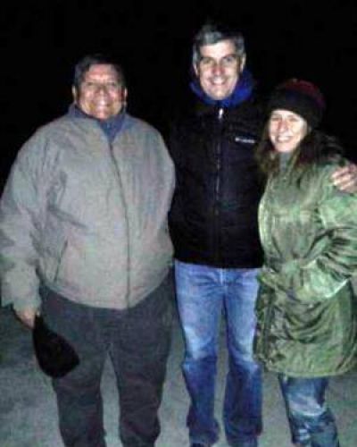 Marcos Pe�a disfrut� del cielo sanjuanino en Barreal