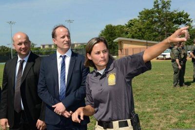 En Estados Unidos Mart�n observ� el funcionamiento de la Polic�a Local