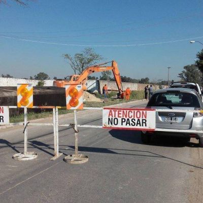 El entubado del zanj�n y la red de gas se concretan en barrio Cabal