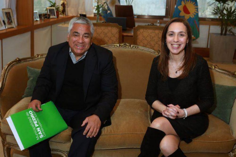 Vidal se reuni con el intendente de San Pedro, Cecilio Salazar