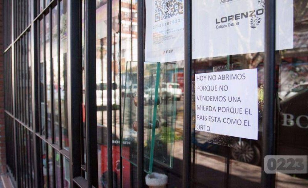 El enojo de una comerciante tras m�s de 20 d�as sin abrir caja
