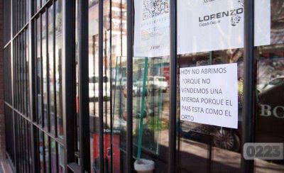 El enojo de una comerciante tras m�s de 20 d�as sin abrir caja