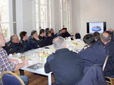 Molina recibi� a las fuerzas de seguridad