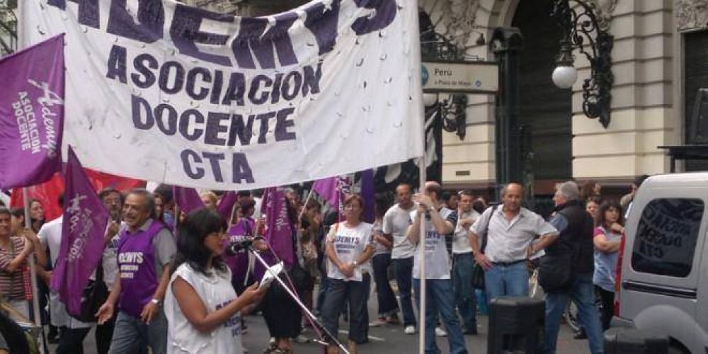Gremio docente contra la jornada extendida en la Ciudad: Es una virtual privatizacin