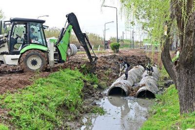 San Fernando entuba un arroyo y empez� a construir el Poli N�9