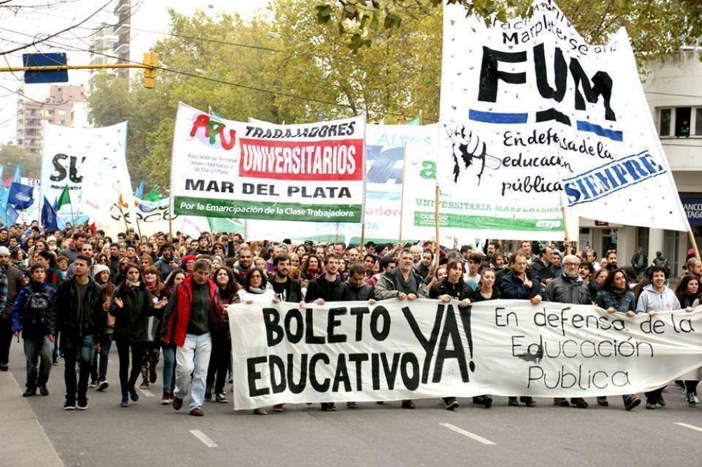 Boleto Universitario: exigirn a Vidal que incluya a Mar del Plata en prueba piloto