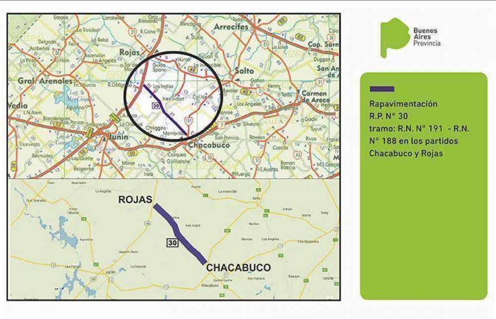 Se licit� la re-pavimentaci�n de la Ruta Provincial 30