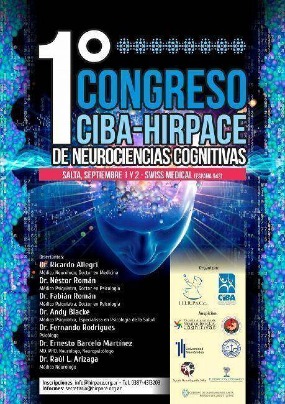 Se realizar en Salta el primer congreso internacional de Neurociencia Cognitiva