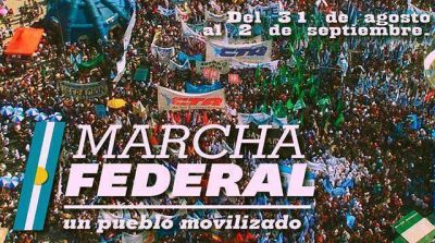 24 micros de Mar del Plata se sumaron a la Marcha Federal