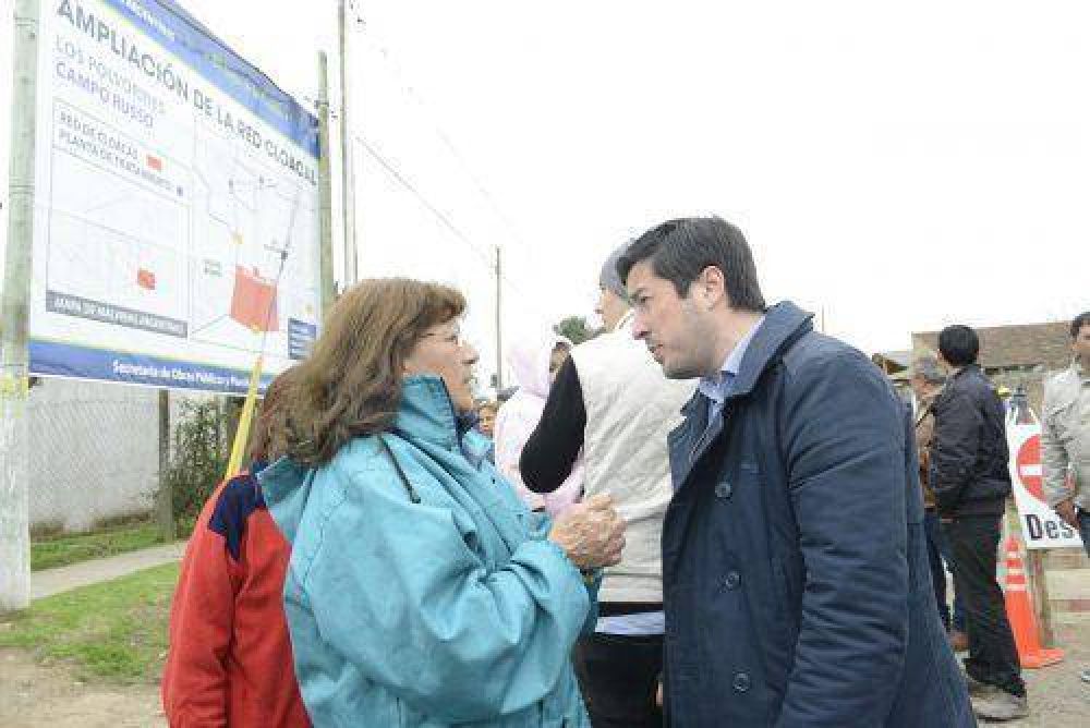 Nardini: �Para el 2017 vamos a tener 40% de cloacas en todo el distrito�