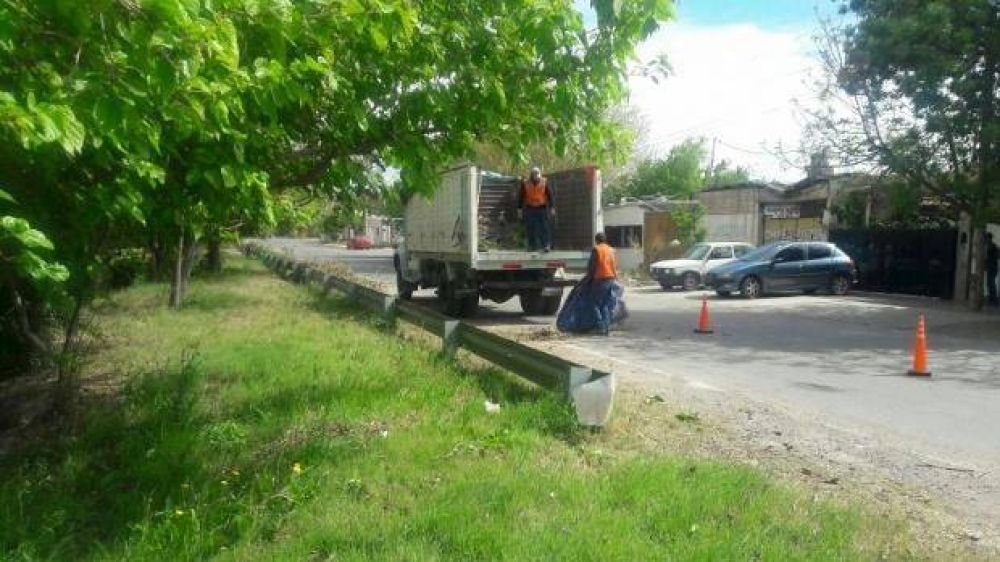 Sacaron ms de 20 toneladas de basura de la avenida Circunvalacin