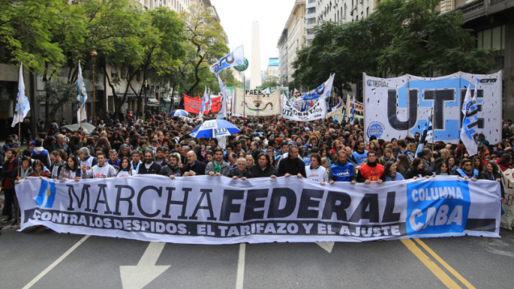 Tras la Marcha Federal, el sindicalismo amenaza con un paro nacional