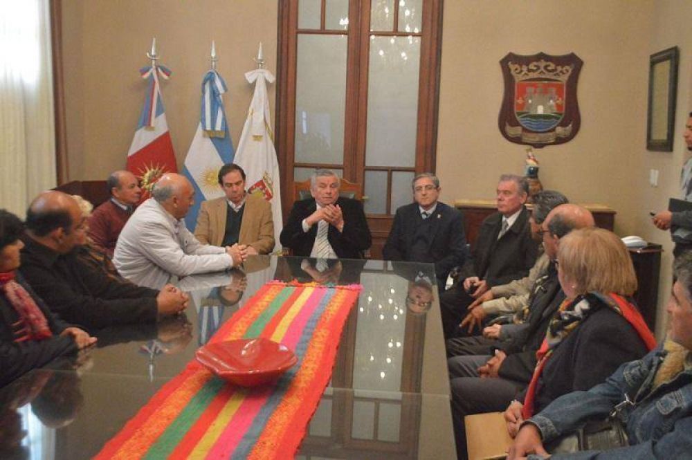 Autoridades electas del gremio municipal visitaron al Intendente Infante