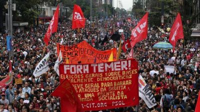 Primera demostración de fuerza del PT tras la destitución de Dilma Rousseff: protesta contra Michel Temer e incidentes en San Pablo