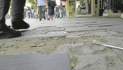 La Municipalidad proyecta reparar la Peatonal