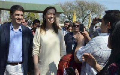 Vidal visit� Mercedes junto a Jorge Macri